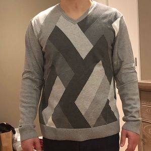 Lightly worn gray v neck